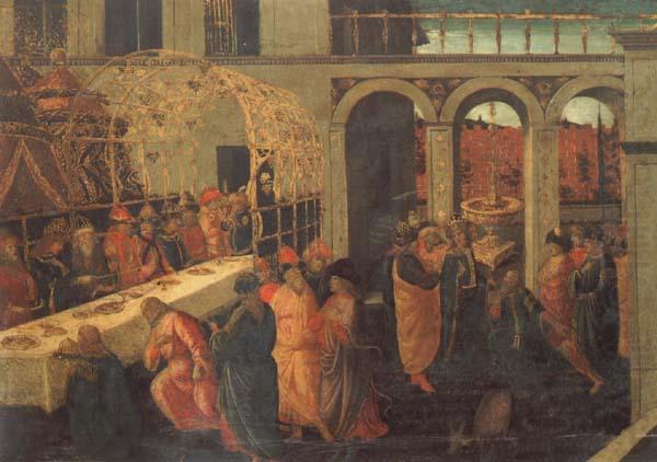 JACOPO del SELLAIO The Banquet of Ahasuerus china oil painting image